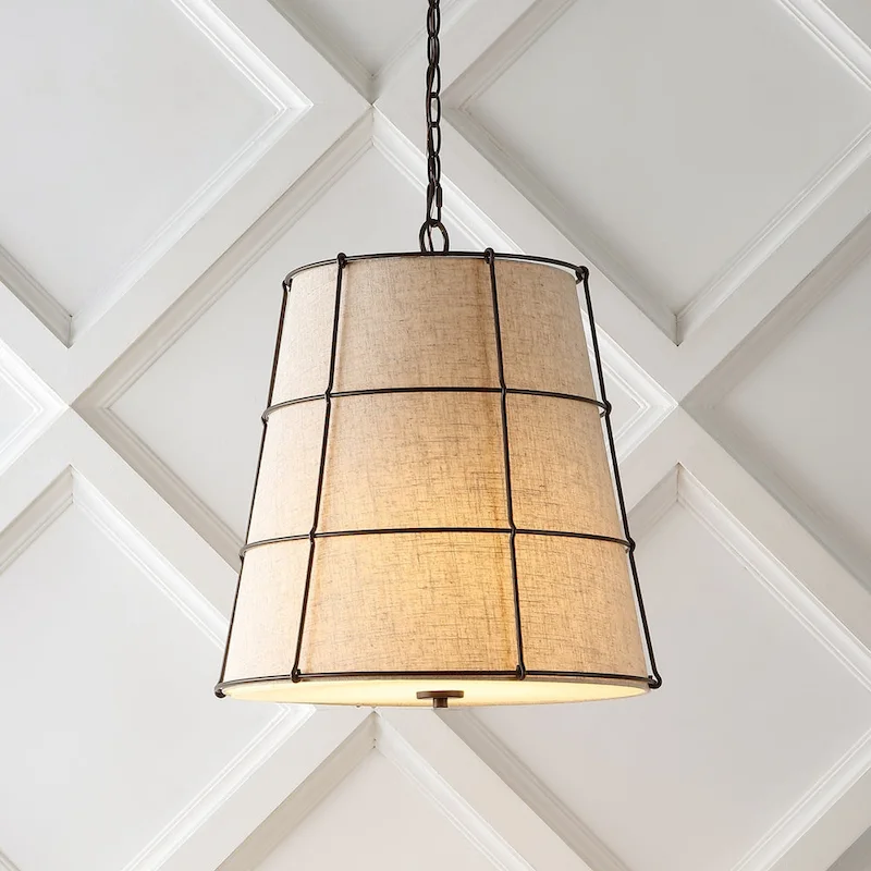 Chadwick 19  3-Light Rustic Farmhouse Iron LED Pendant, Oil Rubbed Bronze by JONATHAN Y - 3 Light