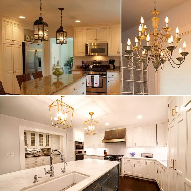 Luxrite 4W Frosted Candelabra LED Bulbs Dimmable, 2700K Warm White, 360 Lumens, 40W Equivalent, E12 Base (6 Pack)