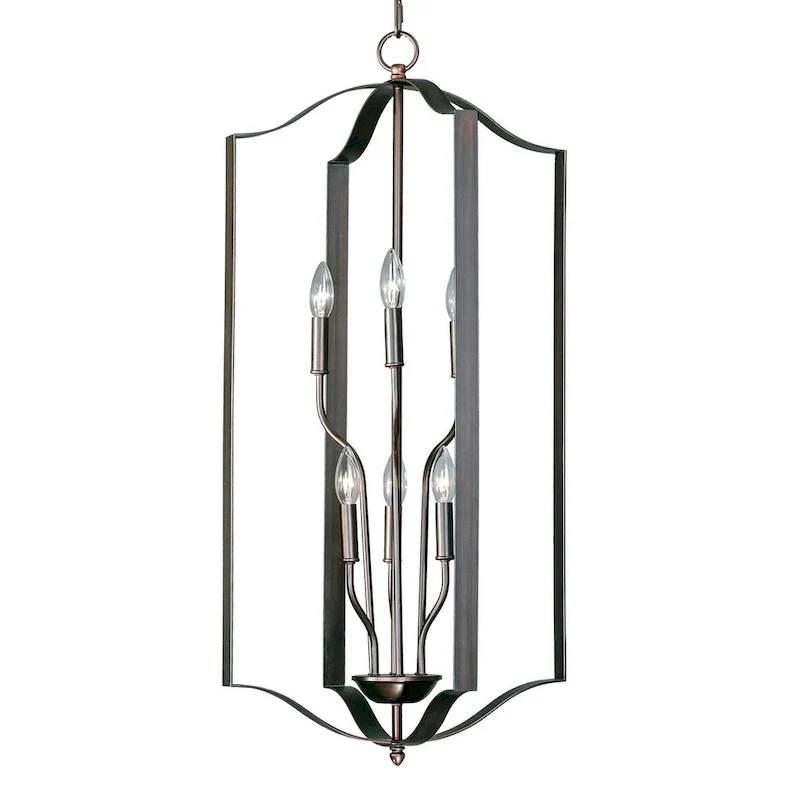 Maxim Provident 6 Light 18  Wide Taper Candle Pendant