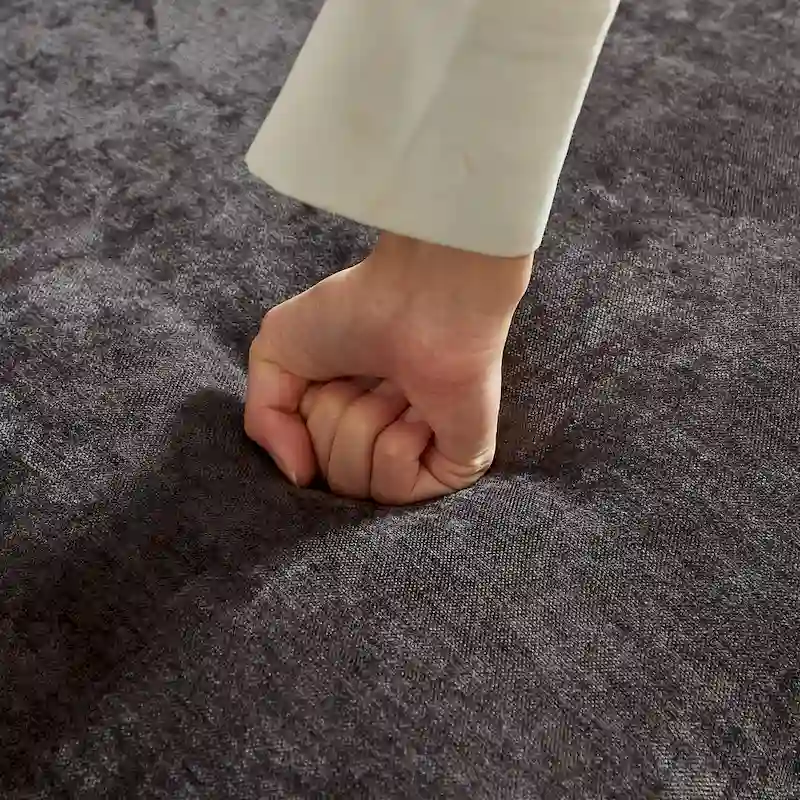 Linen 6-Seat Modular Sofa Set with 3+3 Seater Combo and Wooden Frame & 4 Pillows