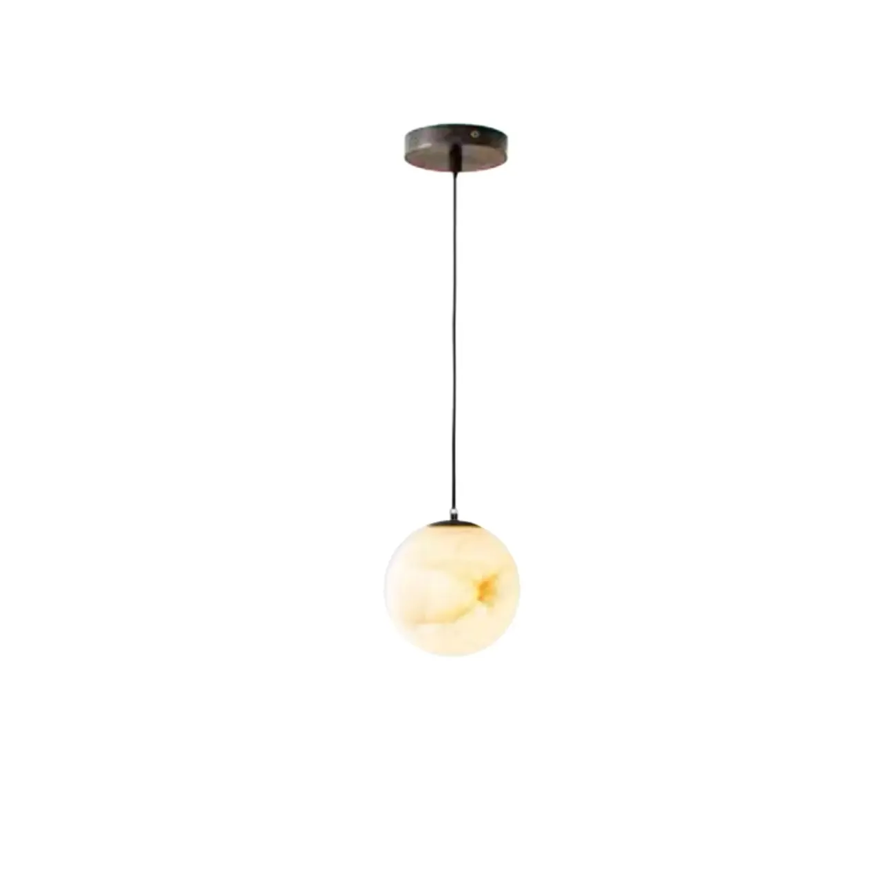Modern Cylinder White Stone Hanging Pendant Light
