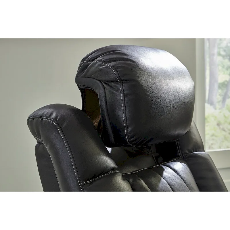 Signature Design by Ashley Caveman Den Midnight Power Reclining Sofa - 86 W x 42 D x 42 H