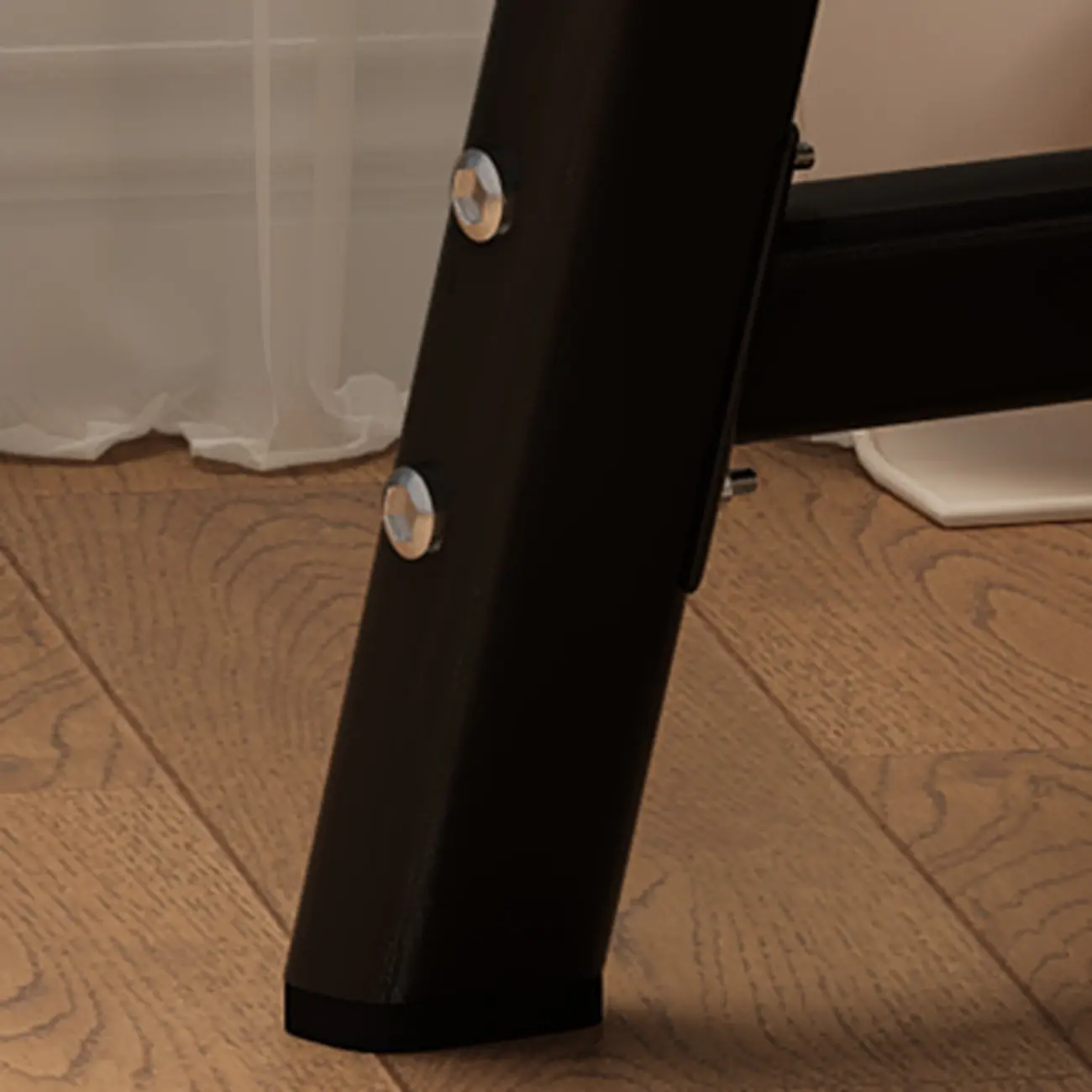 Modern Grey Upholstered 4-Leg Office Chair