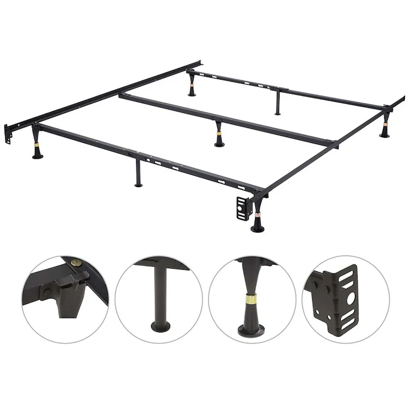 Twin/Full/Queen Metal Bed Frame (Glide Legs)