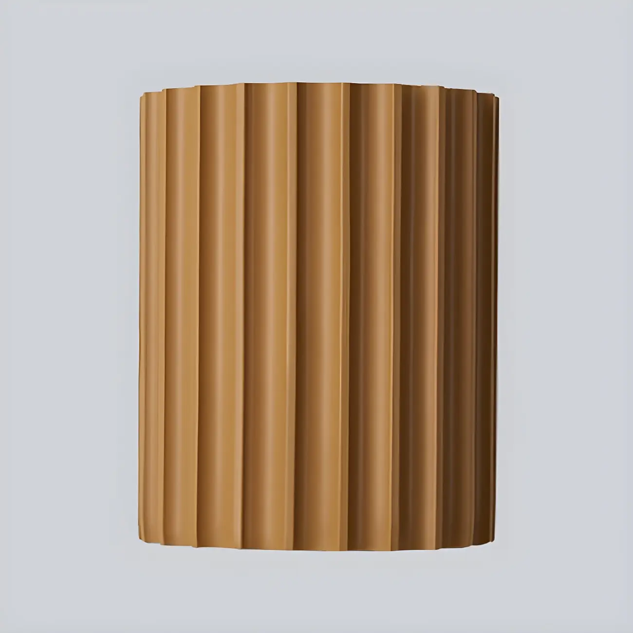 Modern Ribbed Half Cylinder Up Down Wall Sconce