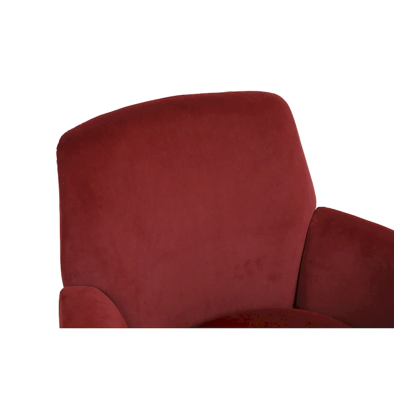 Velvet Soft Fabric Swivel Barrel Chair - 28.3 x 29.3 x 32.7