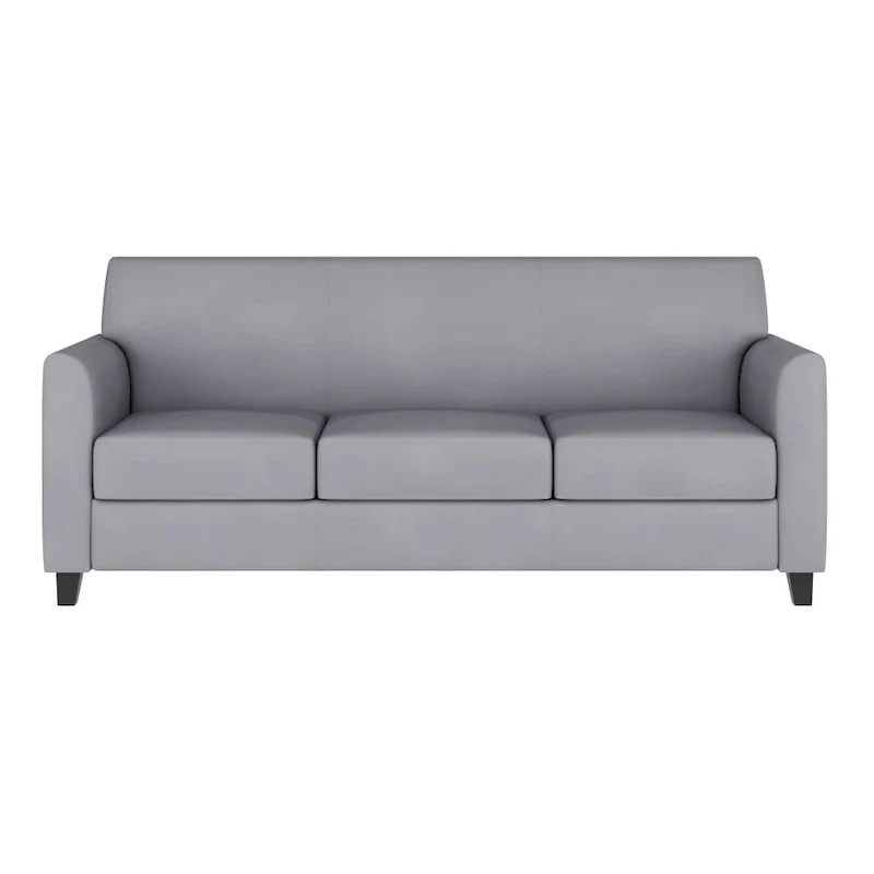 LeatherSoft Sofa with Clean Line Stitched Frame - 70W x 29D x 32.25H