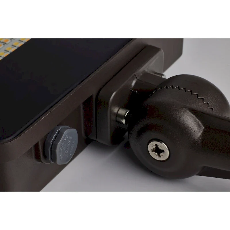 LED Tempered Glass Flood Light with Bypassable Photocell 3K/4K/5K 15W/25W/35W - Bronze