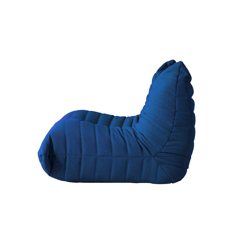 Fireside Chair Single Sofa Teddy Fabric Bean Bag Chair