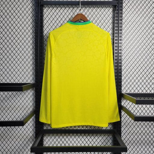 Maillot Brésil Domicile 2022/23 Coupe du Monde Manche Longue