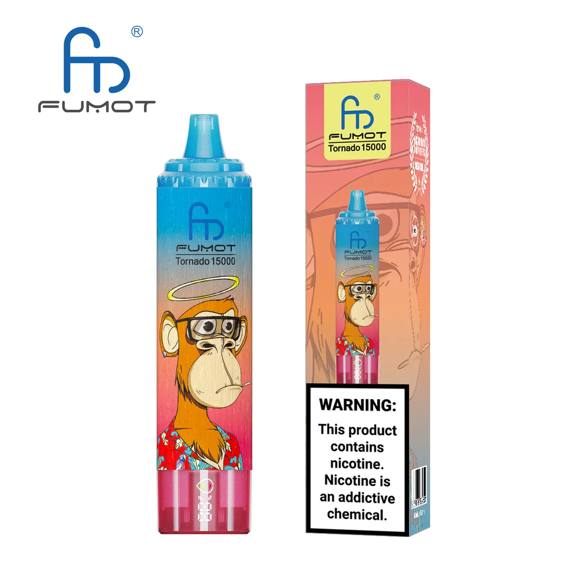 Fumot Tornado 15000 Blue Razz Cherry – Einweg-Vape mit Einzelverpackung