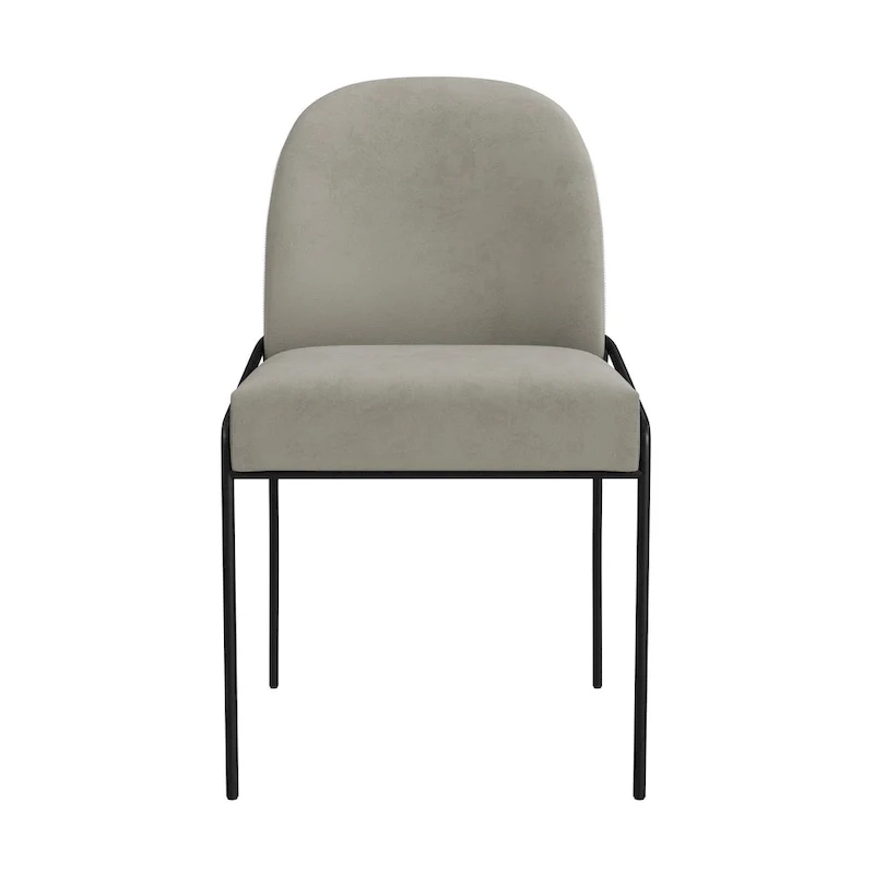 HomePop Modern Velvet Upholstered Dining Chair- single pack