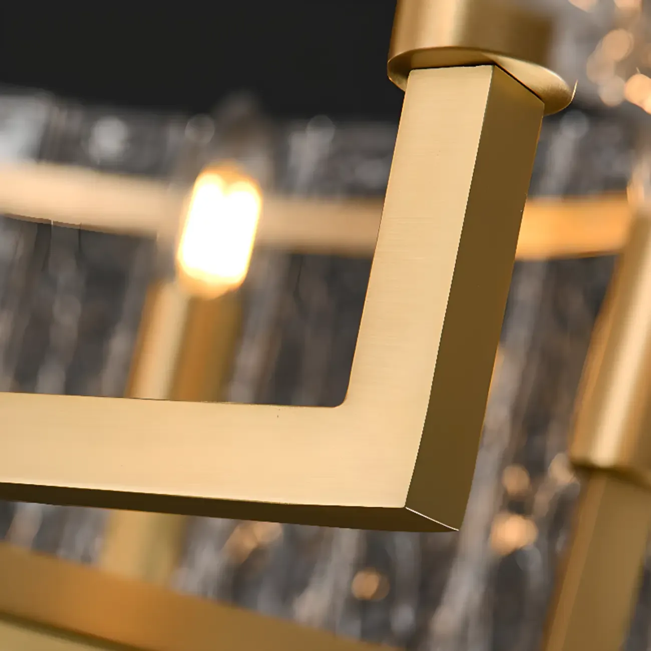 Luxury Crystal Round Chandelier with Glass Lampshade