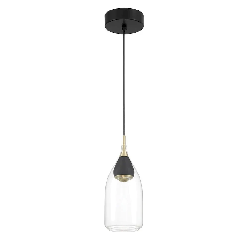 George Kovacs Arabesque Coal And Brushed Gold 1 Light Pendant
