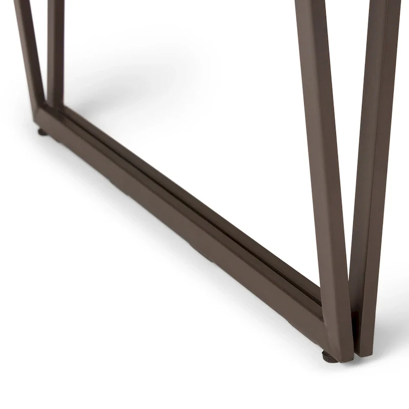 WYNDENHALL Travis SOLID WOOD Modern Industrial 66 inch Wide Writing Office Desk in Natural Aged Brown