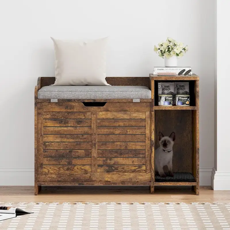 Cat Litter Box with Cushion