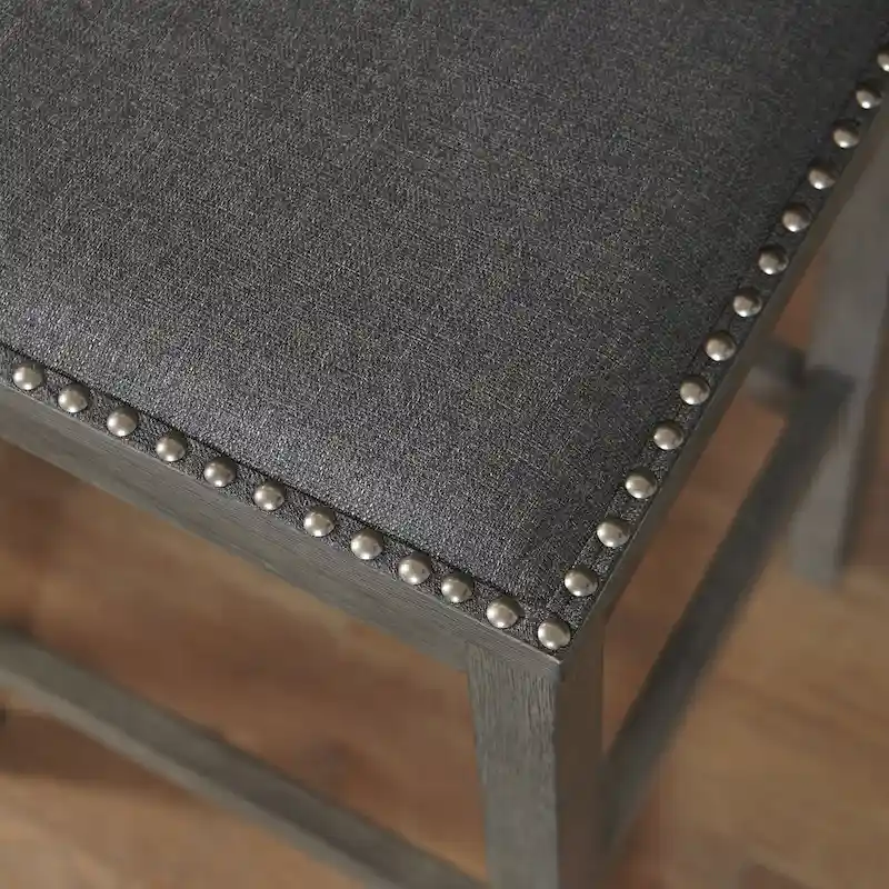 Caitbrook Rectangular Dining Room Counter Table Set of 4, Gray