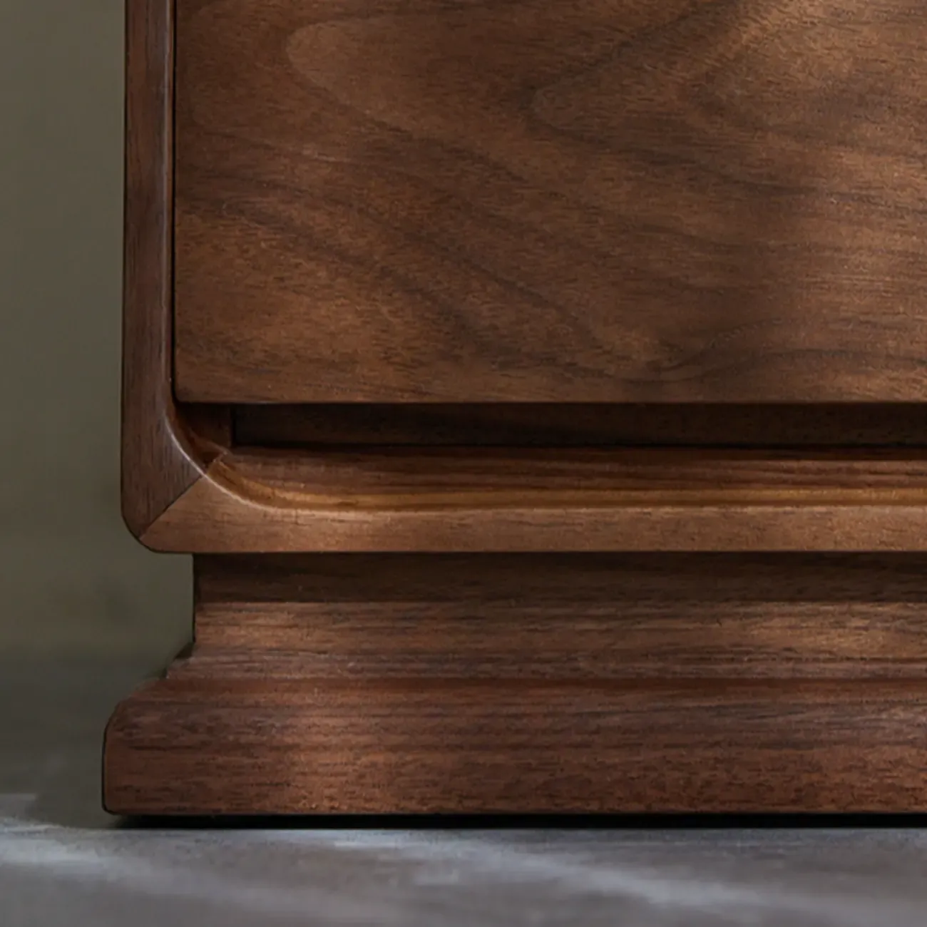 Compact Modern Wood Drawer Nightstand