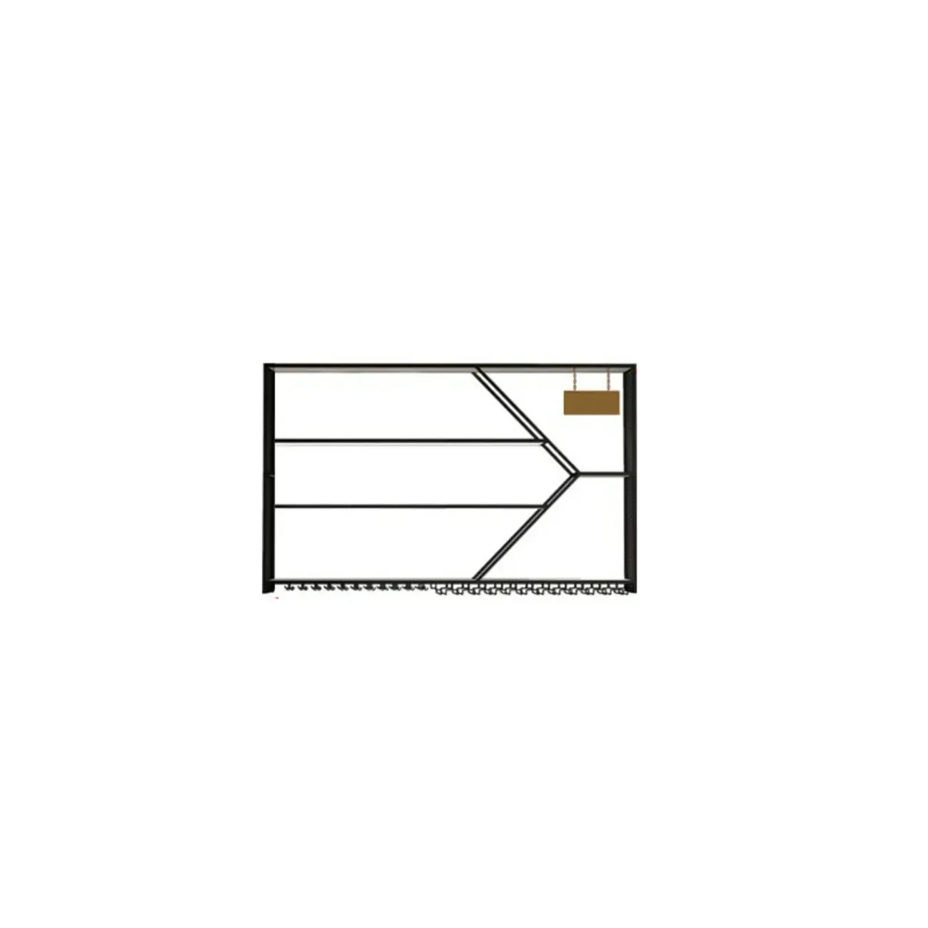 Iron Wine Bottle and Open Wine Glass Holder with Lighting