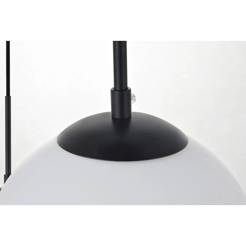 3-Light 36 inch Pendant with Frosted White Glass