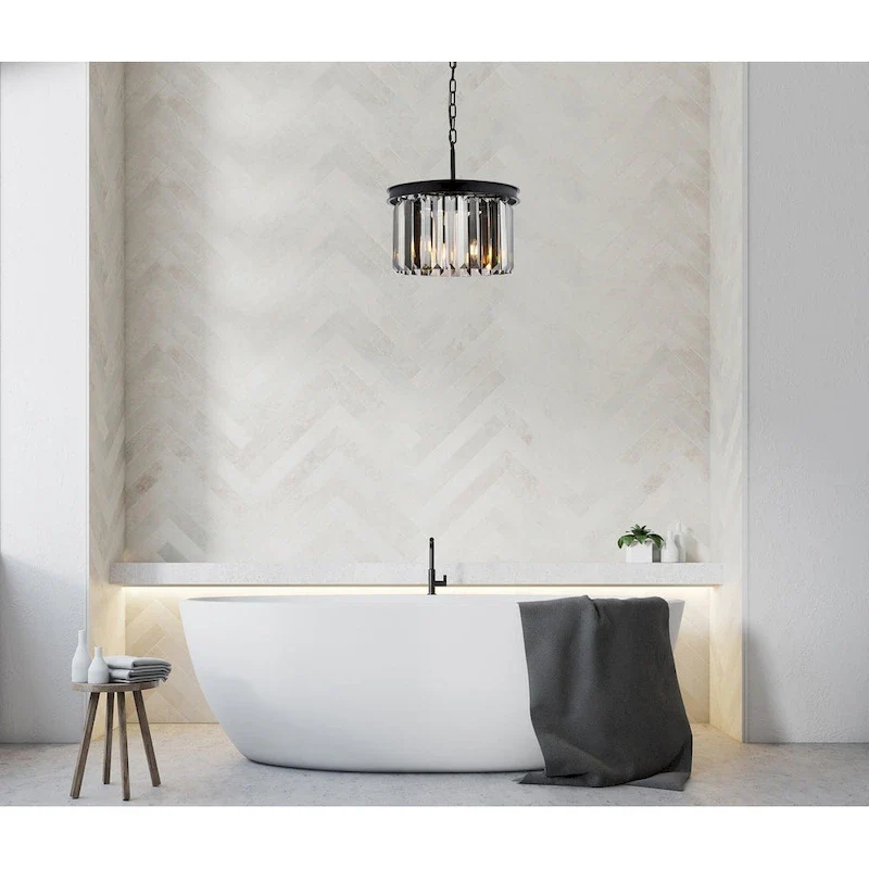 Royce Edge 3-Light Matte Black Pendant