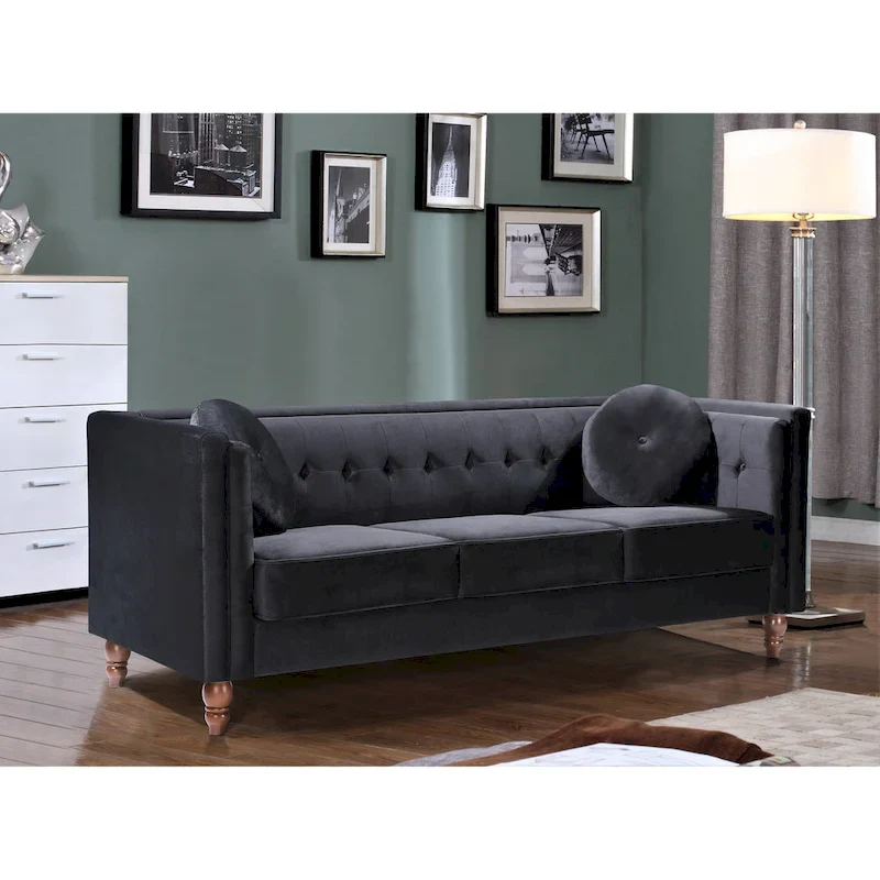 Roberta Velvet Chesterfield Sofa