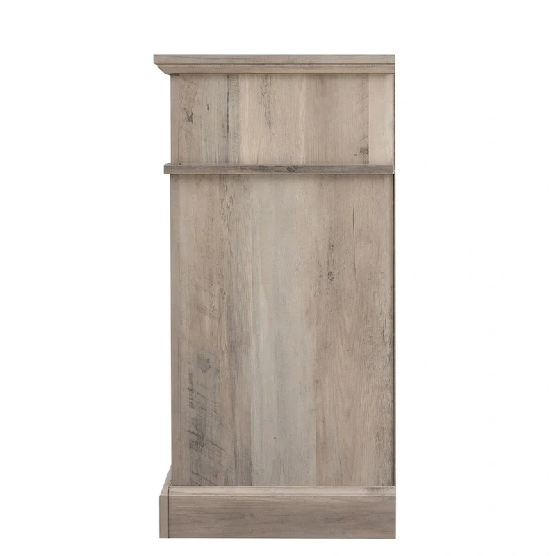 TV stand with electronic fireplace and remote control