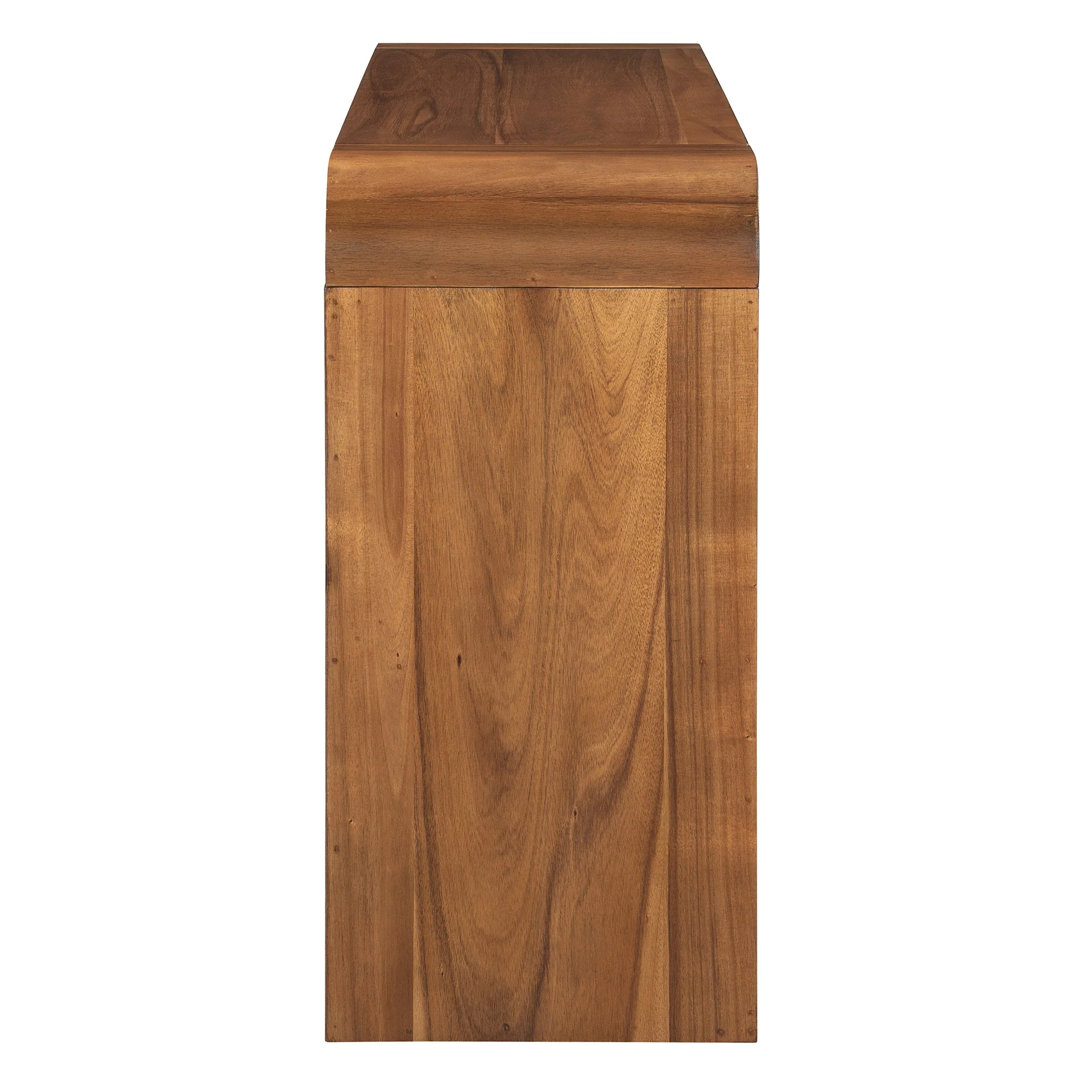 Walker Edison | Entryway Fluted Curve Design Console/Desk Table with Drawers