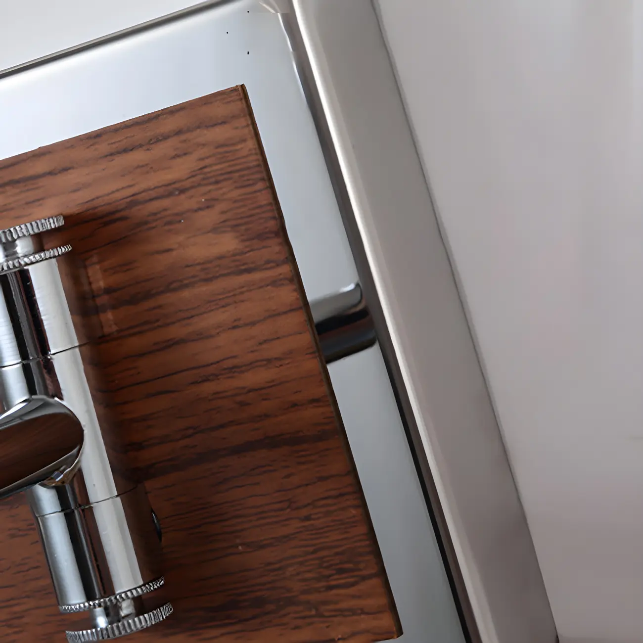 2-Light Silver Swing Arm Fabric Shade Wall Light