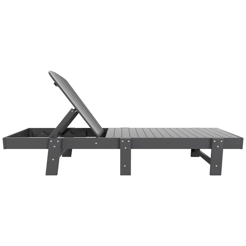 Polytrends Altura Armless Poly Eco-Friendly All Weather Reclining Chaise Lounge (Set of 2)