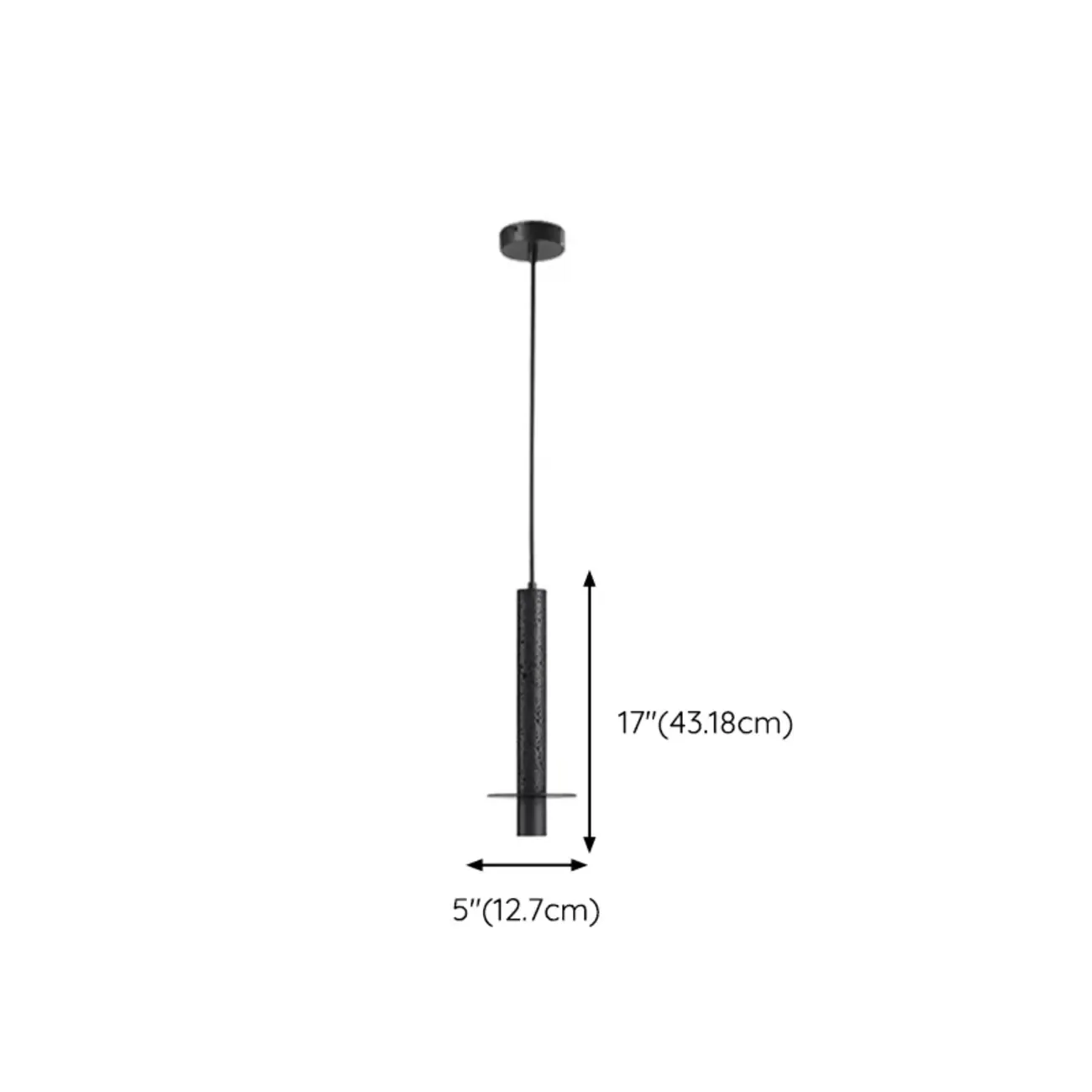 Art Deco Black Stone Geometric Bedroom LED Pendant Light