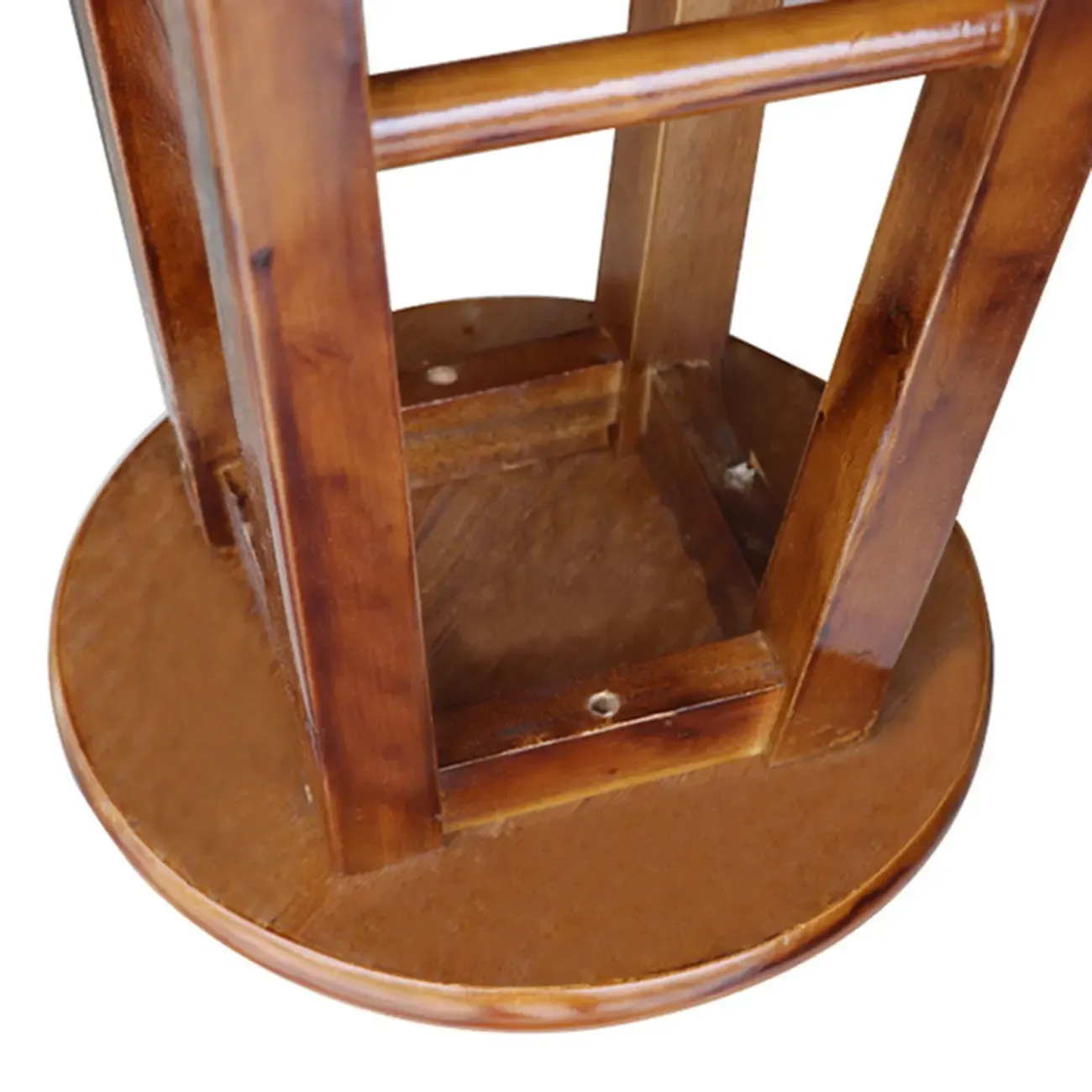 Counter Height Modern Wood Backless Bar Stools