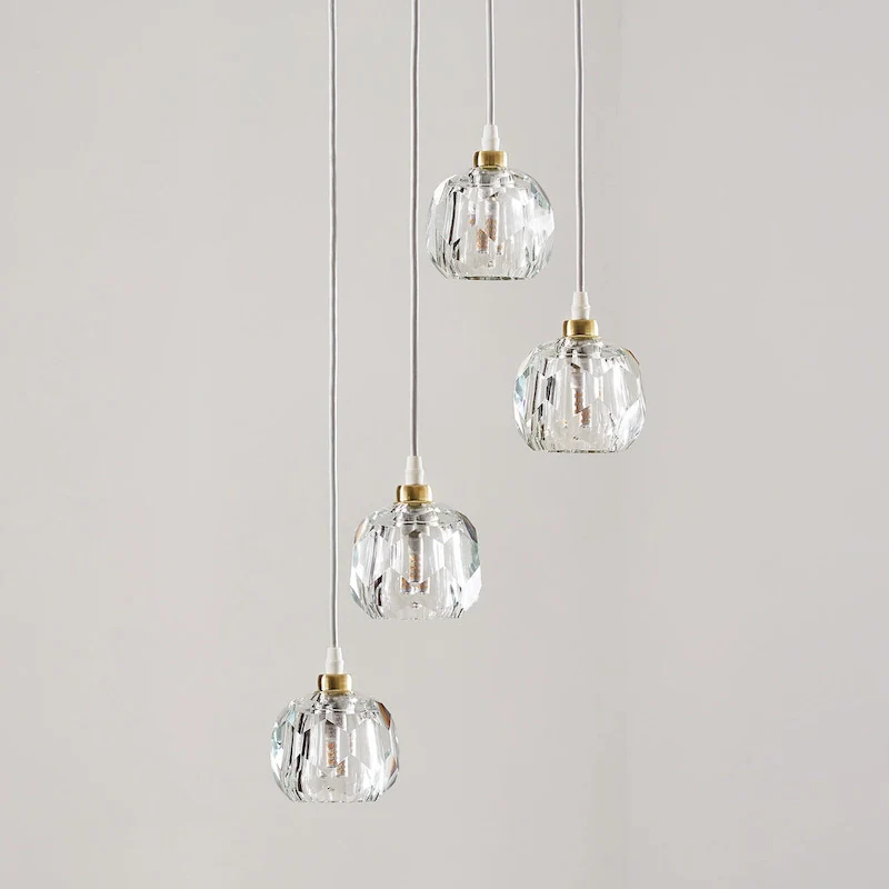 Galway Round Crystal LED Pendant / Chandelier by iNSPIRE Q Bold