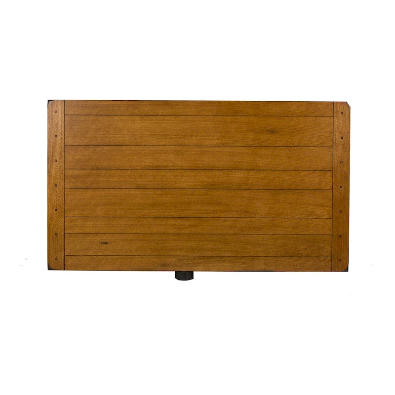 Treasures Rustic Oak 5-piece Sheaf Back Solid Top Dinette Set