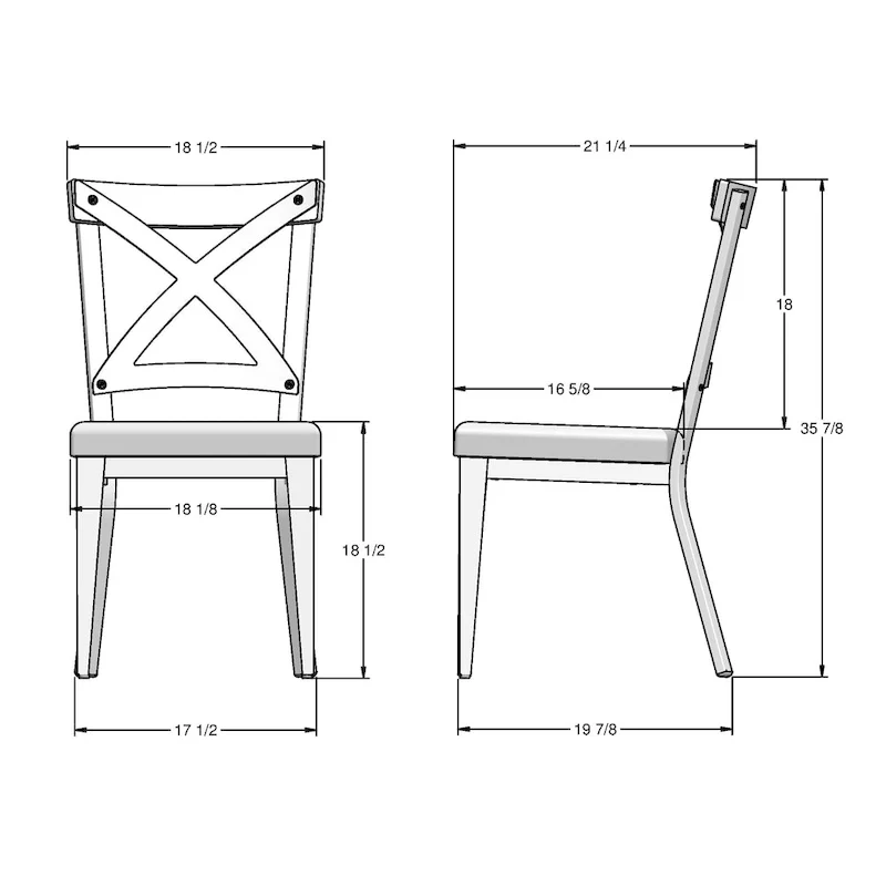 Amisco Leonie Wood Table and Snyder Chairs 7-Pieces Dining Set