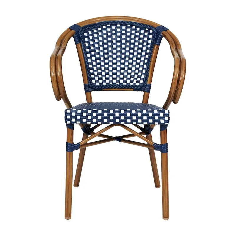 Stacking Bistro Chairs with Metal Frames