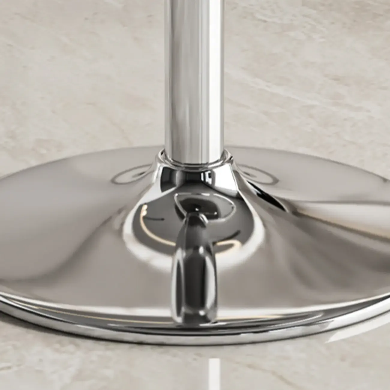 Transparent Acrylic Cushioned Swivel Adjustable Bar Stool