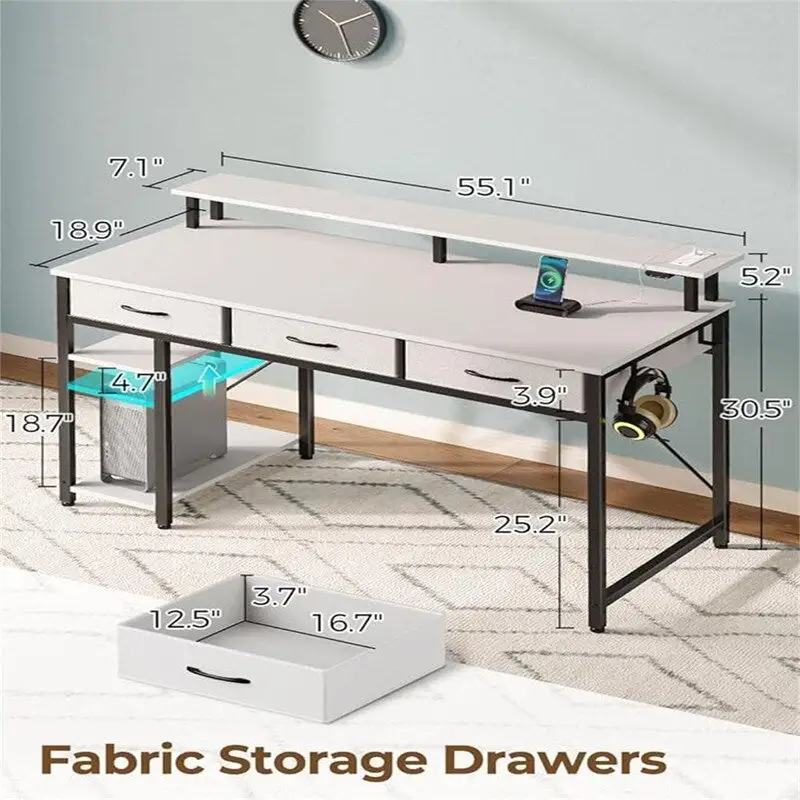 Computer Desk with Power