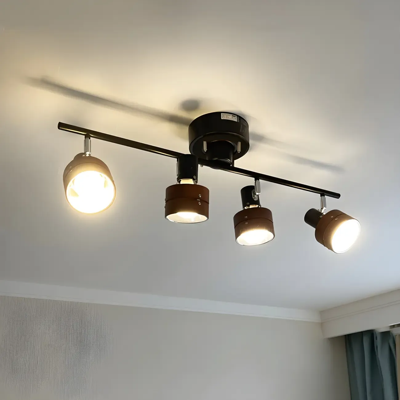 4-Light Modern Dimmable LED Track Light with Adjustable Head