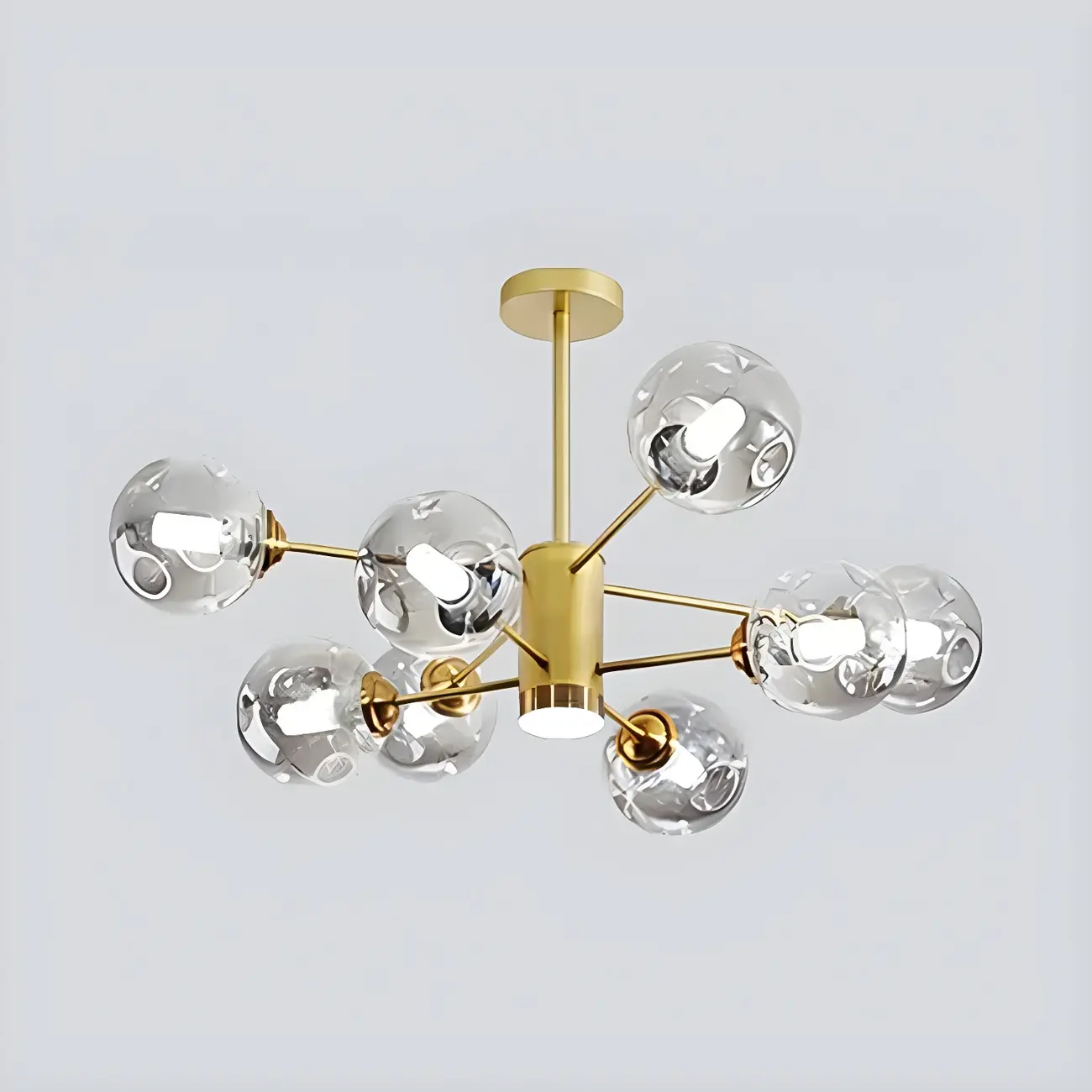 Modern LED Glass Crystal Sputnik Chandelier