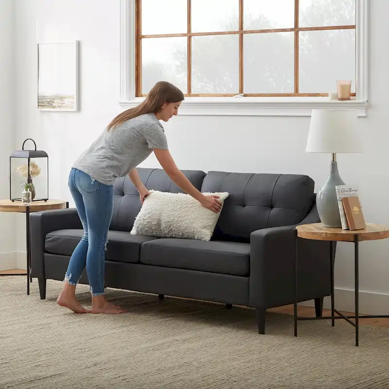 Brookside Ellen 75 Upholstered Scooped Arm Sofa