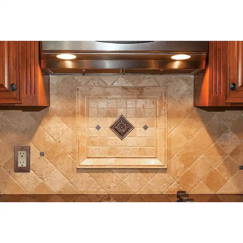 Premier Copper Products Copper Single Ground Fault/Rocker GFI Switchplate Cover - Quantity 4 (SR1_PKG4) - Brown