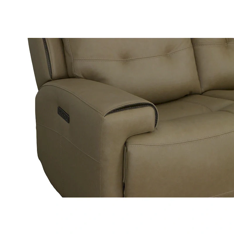 Iris Top Grain Leather Power Reclining Sofa with Power Headrests by Flexsteel