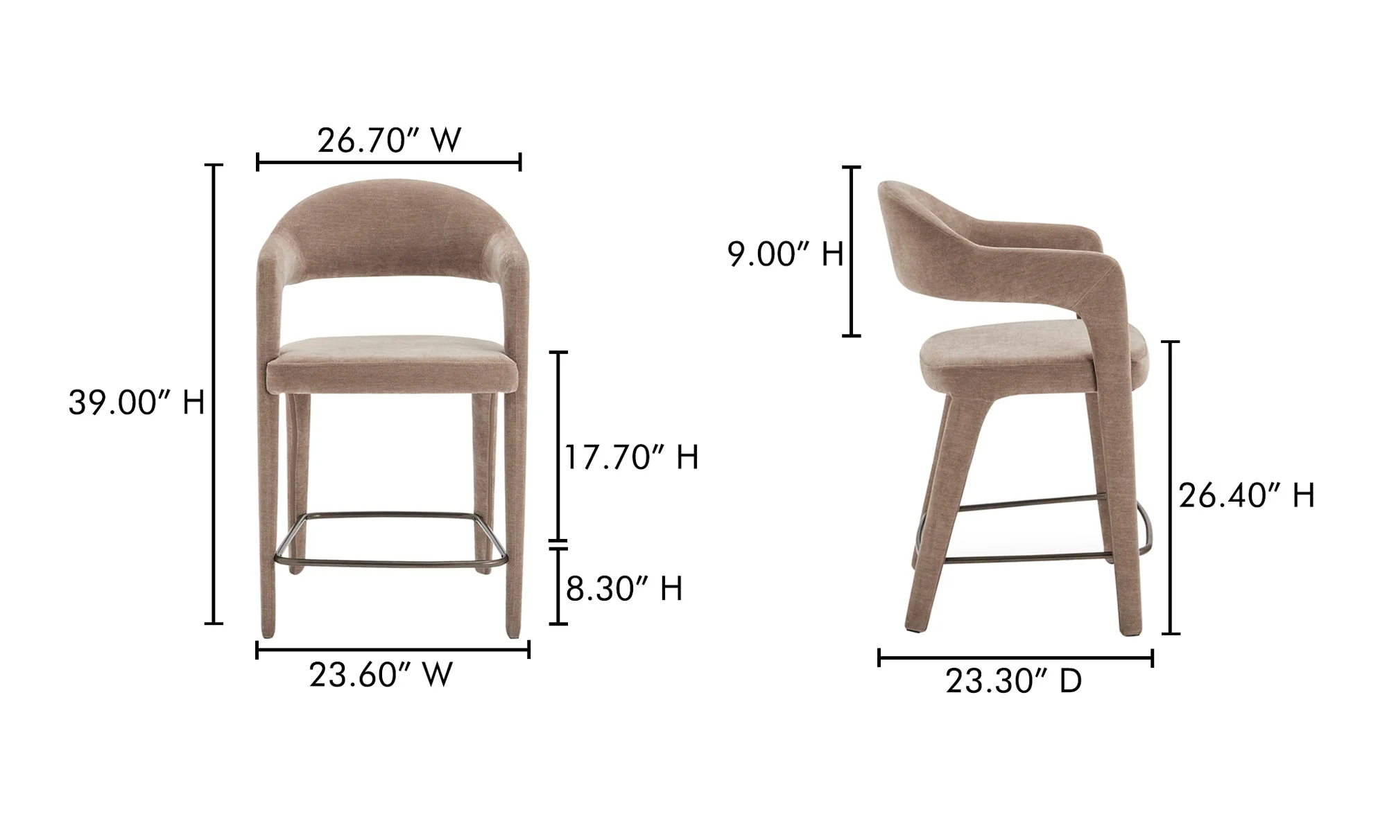 Martens Counter Stool Camel