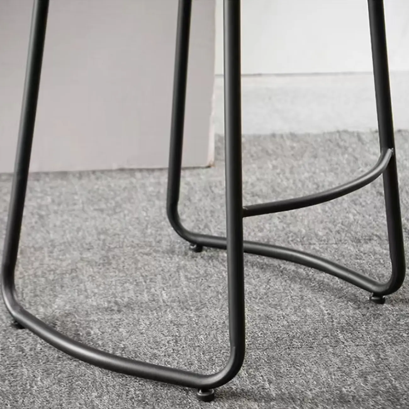 Natural Wood Saddle Seat Backless Counter Bar Stools