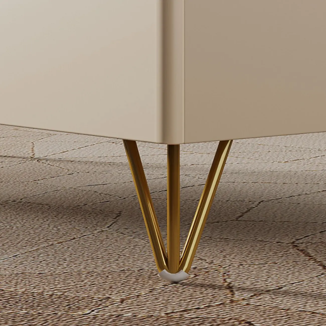 Modern Stone TV Stand with Soft Close Drawers