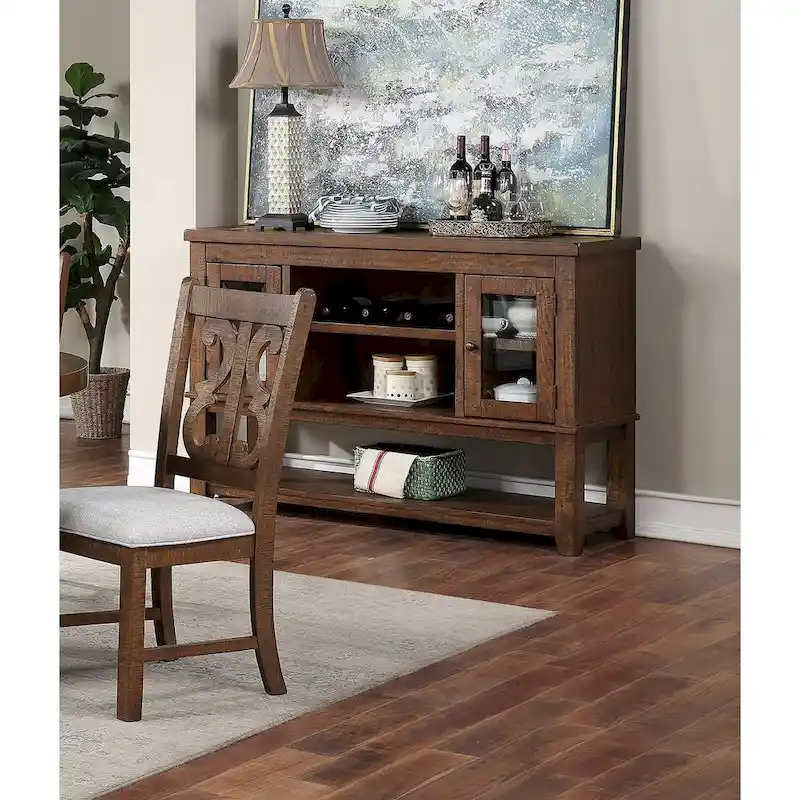 Sever With Open Shelves