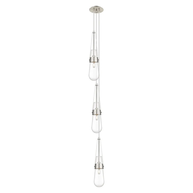Innovations Lighting Milan - 3 Light 4  Cord Hung Multi Pendant - 6  Canopy