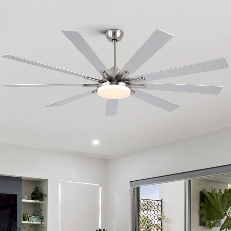 72 in.W Integrated LED Smart Ceiling Fan with Remote Control