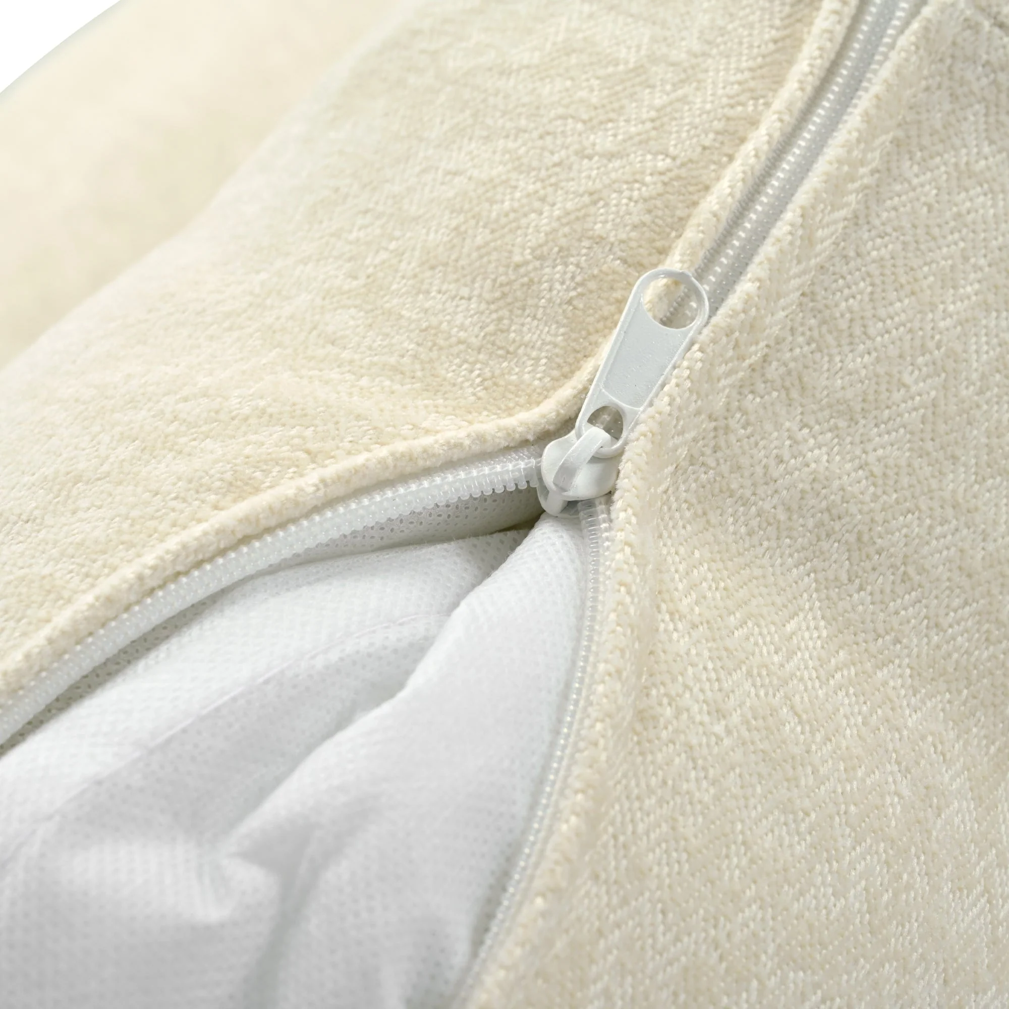 Walker Edison | Chenille Sectional Sofa with Adjustable Armrest Pillows